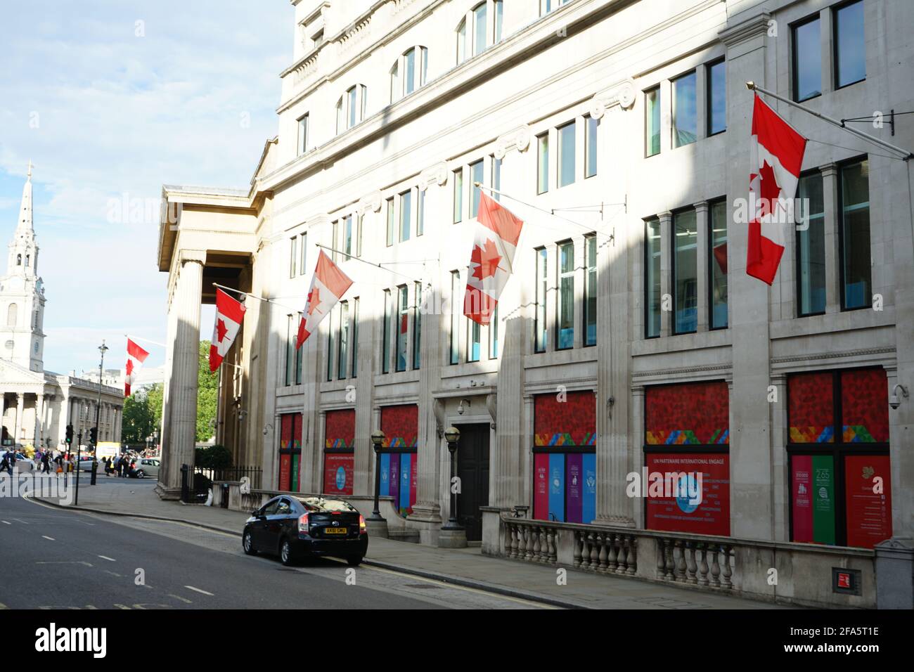 Haut-commissariat du Canada sur le Pall Mall à Trafalgar Square, Londres, Angleterre, Royaume-Uni Banque D'Images
