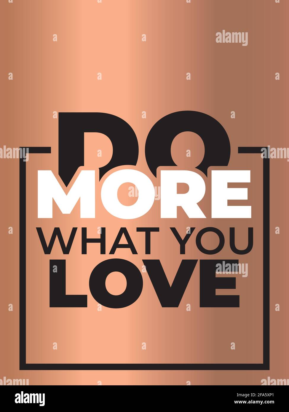 Faites plus de ce qui vous rend heureux. Design de l'affiche de citation inspiré. Illustration de Vecteur