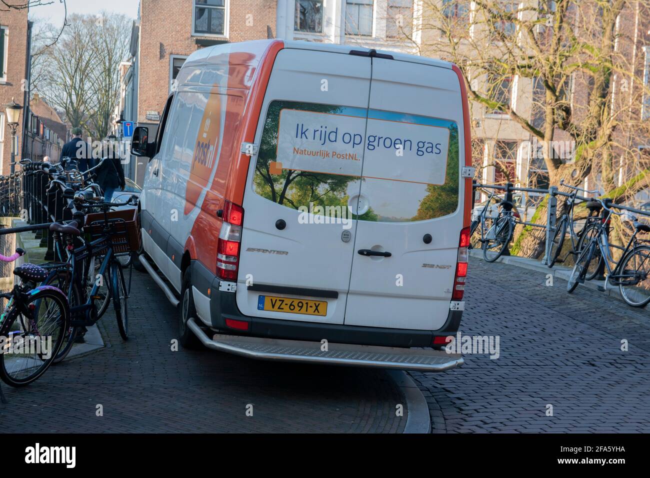 Post.nl Compagnie Van à Utrecht pays-Bas 27-12-2019 Banque D'Images