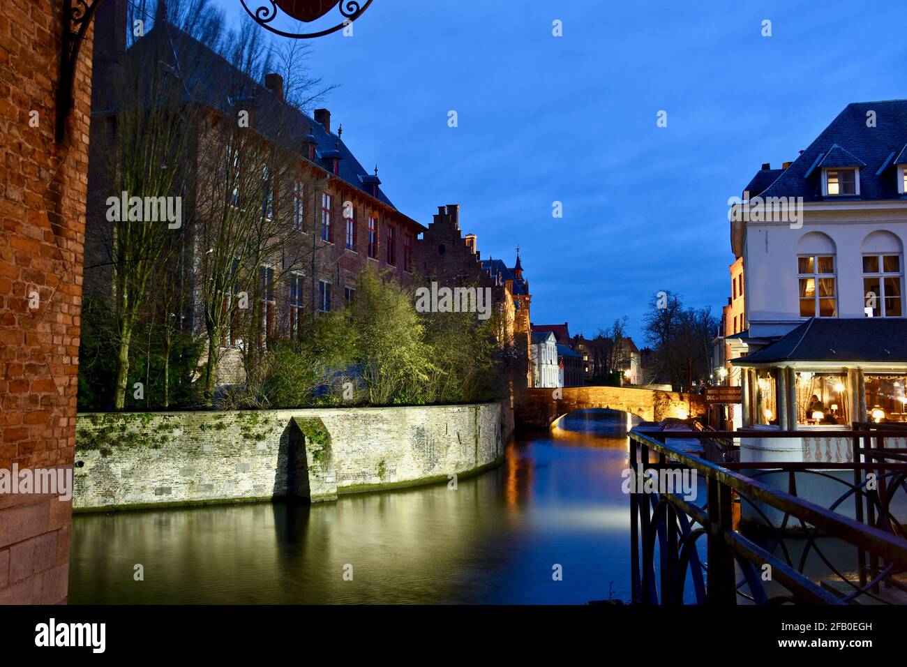 Bruges, le magig et la maltraitance de la ville belge Banque D'Images