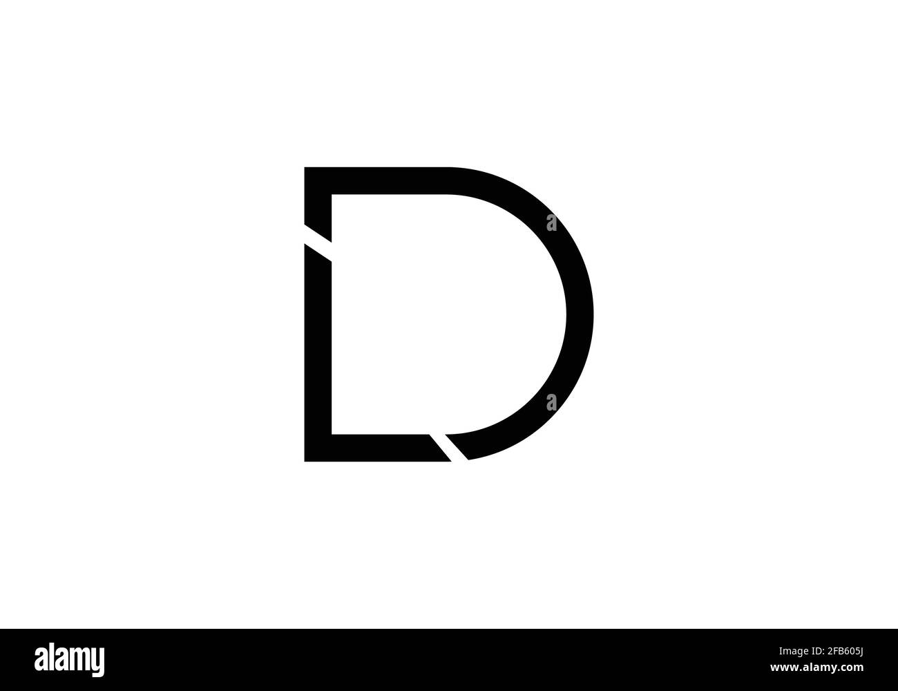 L D ou D L lettre initiale logo modèle vectoriel, identité commerciale de l'entreprise Illustration de Vecteur