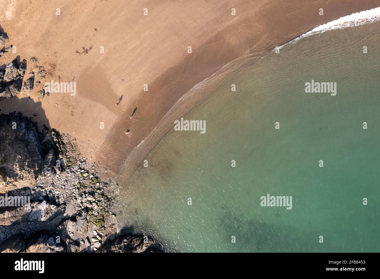 La plage de Challaborough, South Devon. ROYAUME-UNI. Banque D'Images