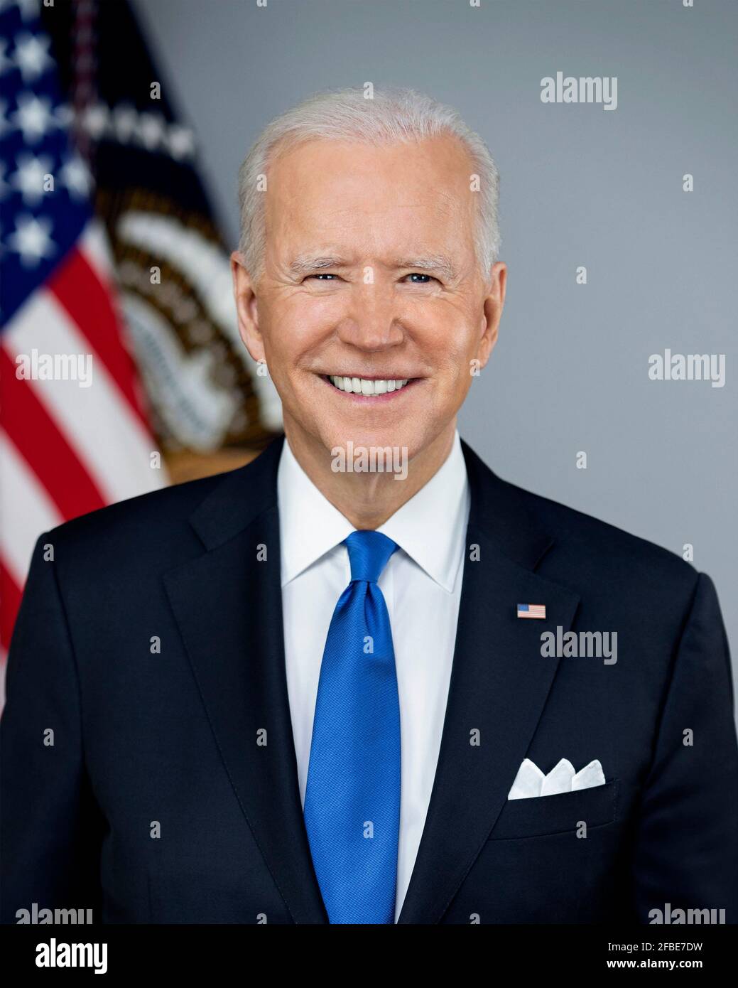 Joe Biden. Portrait du 46e président des États-Unis, Joseph Robinette Biden Jr. (Né en 1942), mars 2021. Photo officielle de la Maison Blanche. Banque D'Images