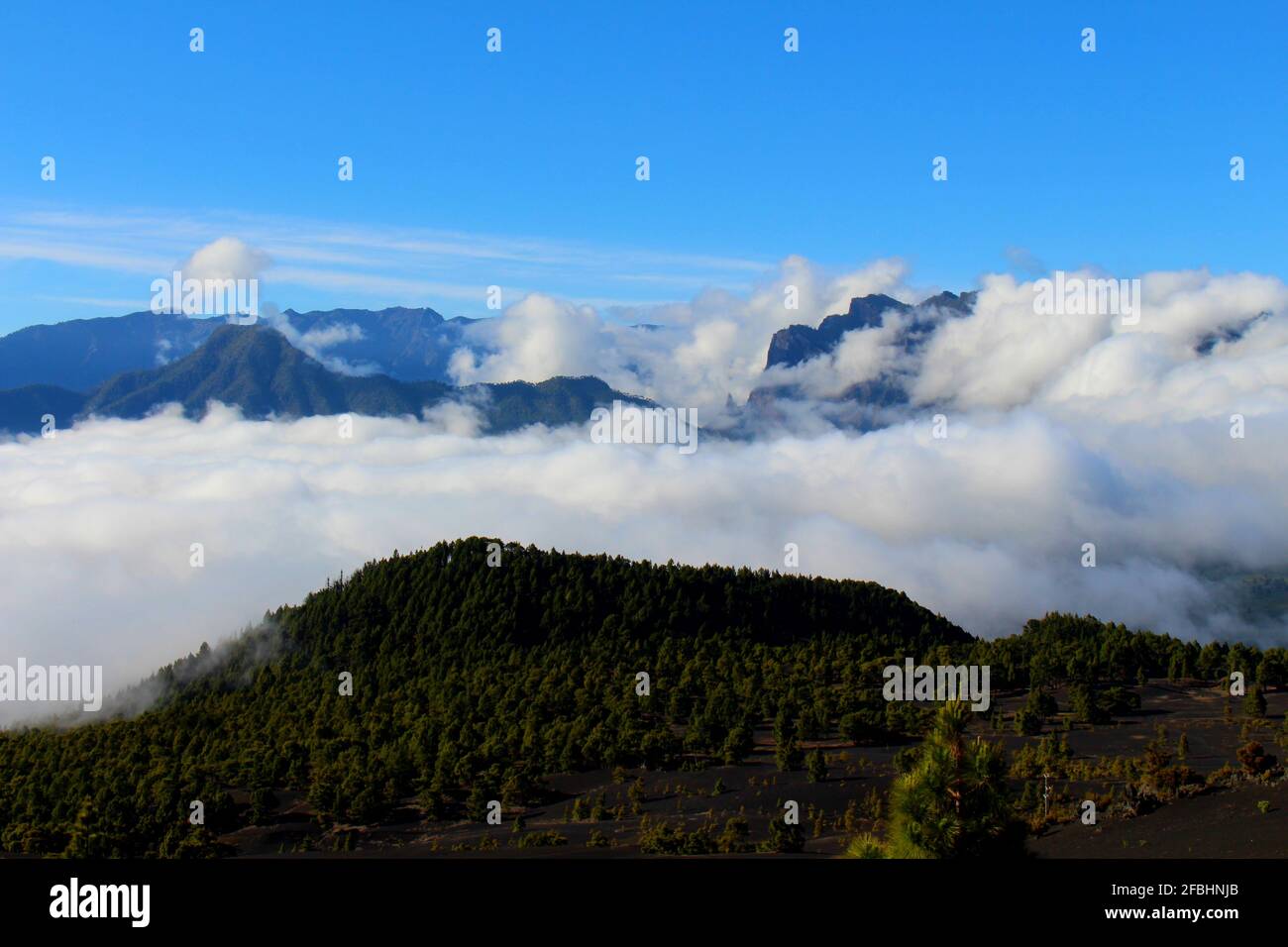 Point de vue Llano del Jable Banque D'Images