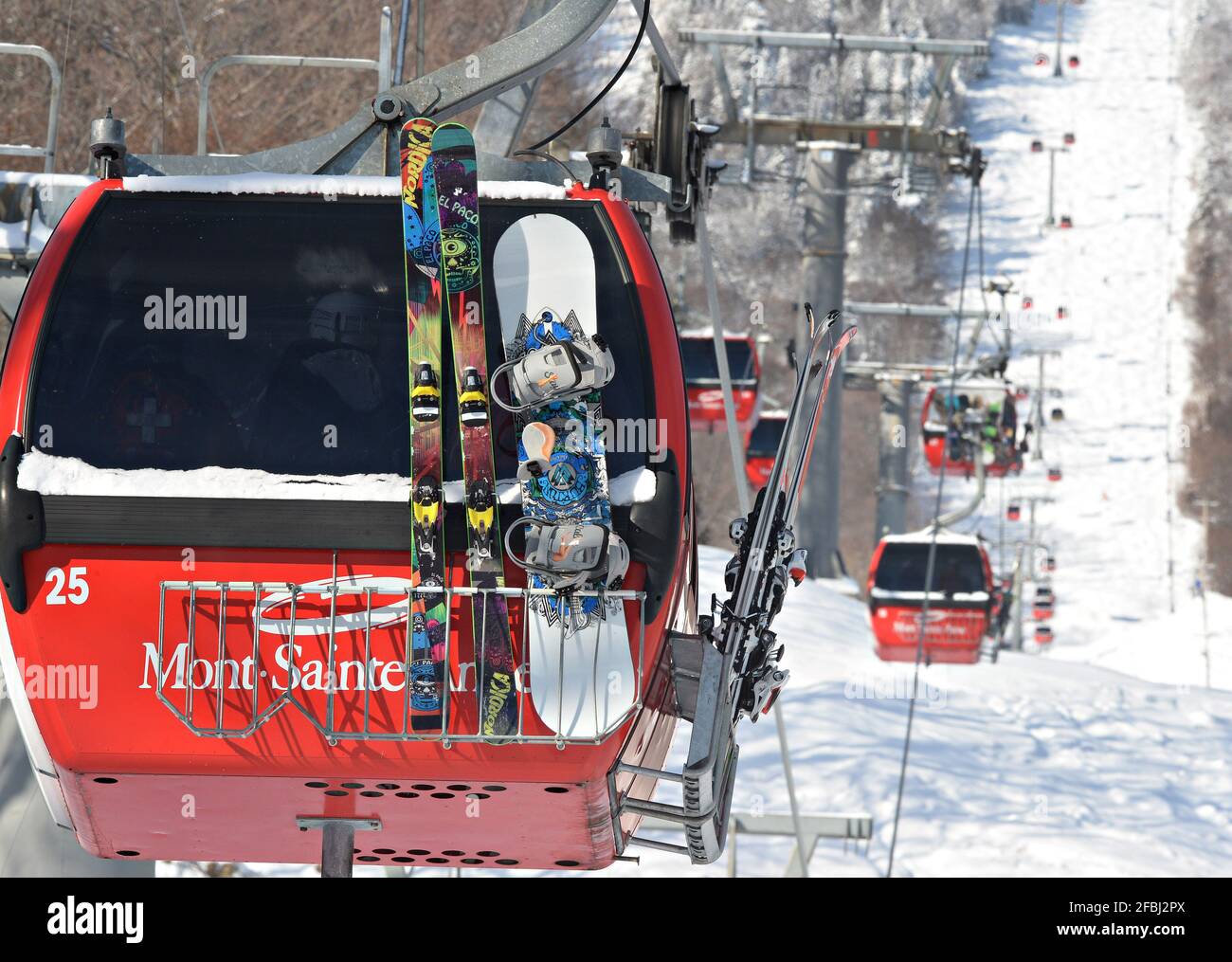 Station de ski Mont Ste-Anne à Beaupré (Québec) Banque D'Images