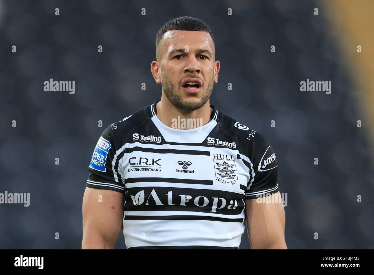 Carlos Tuimavave (3) de Hull FC pendant le match Banque D'Images