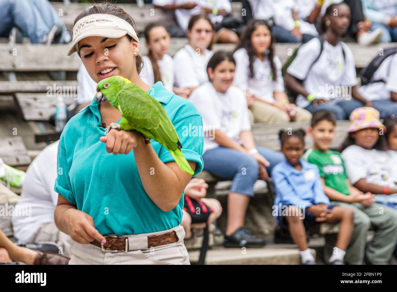 Miami Florida, Metrozoo Metro Zoo Drug Free Youth in Town, DFYIT adolescents adolescents adolescents adolescents adolescents adolescents étudiants adolescents, classe voyage amphithéâtre wi Banque D'Images