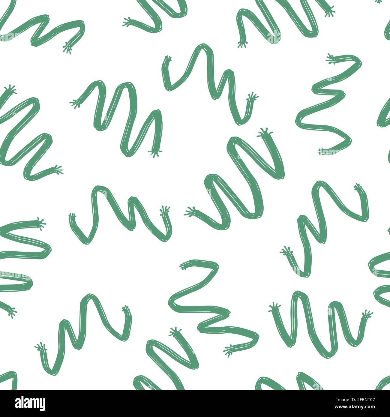 doodle abstrait sans couture motif irrégulier vagues chaotiques zigzags sur contrastant arrière-plan Banque D'Images