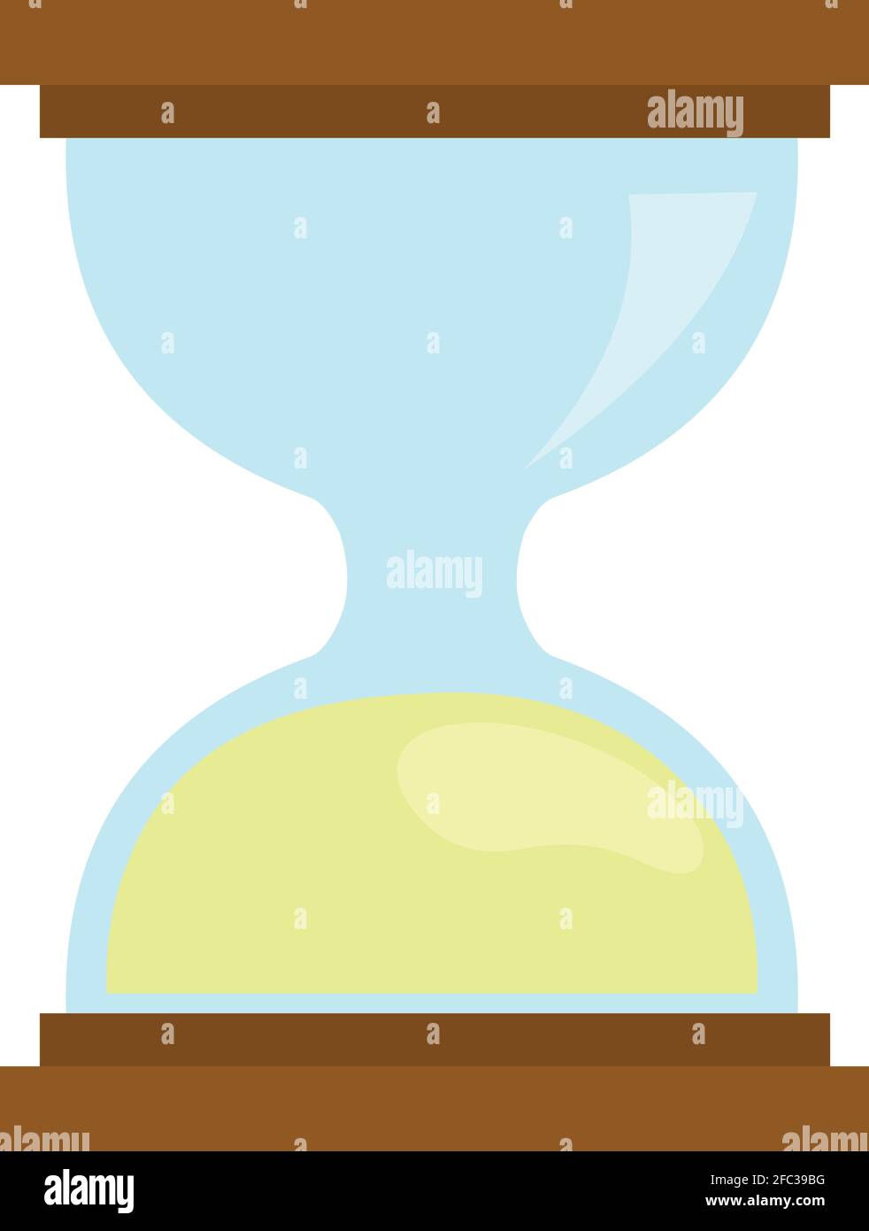 Illustration de l'émoticône vectoriel du sablier terminée Illustration de Vecteur