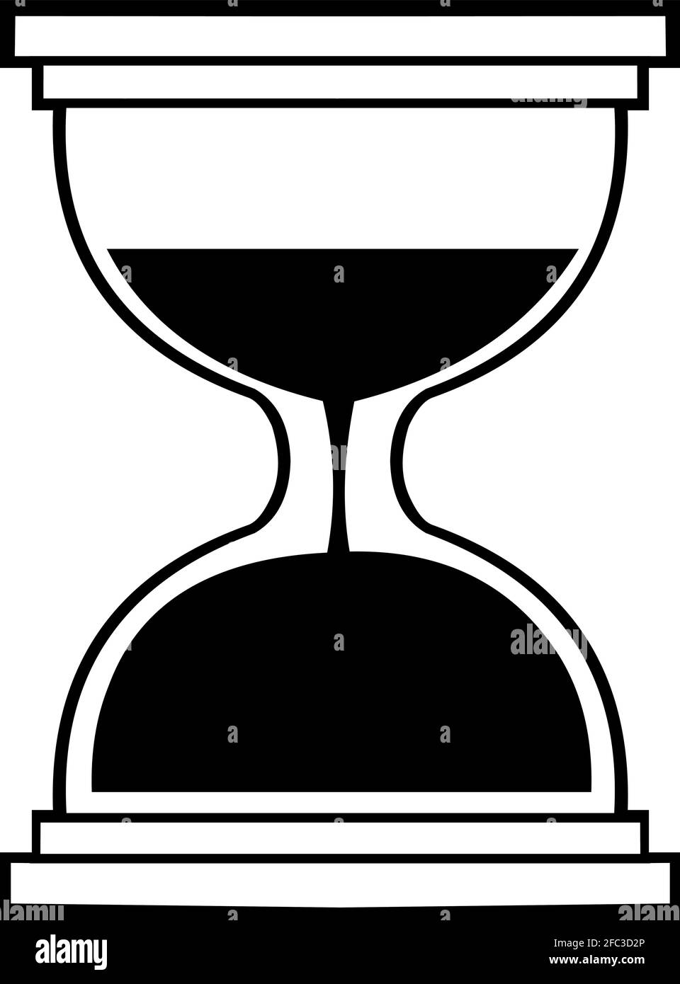 Illustration vectorielle d'une icône de sablier Illustration de Vecteur