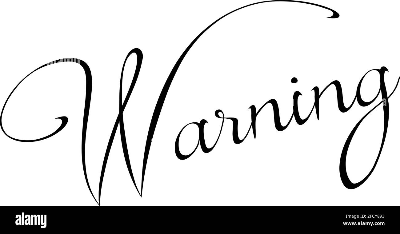 Illustration du symbole de texte d'avertissement Illustration de Vecteur
