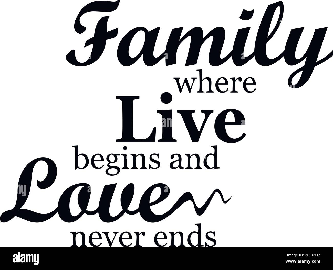 Témoignages de famille, dossiers de famille - Citations de famille, panneau de famille, décor de maison Illustration de Vecteur