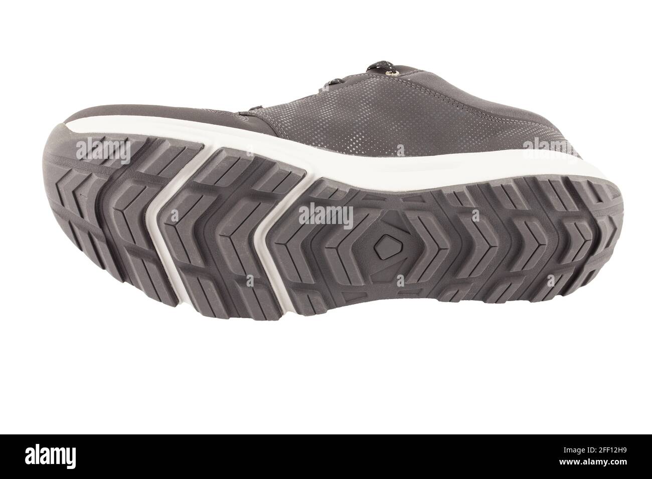chaussure de marche d'été noire légère semelle extérieure isolée sur fond  blanc Photo Stock - Alamy
