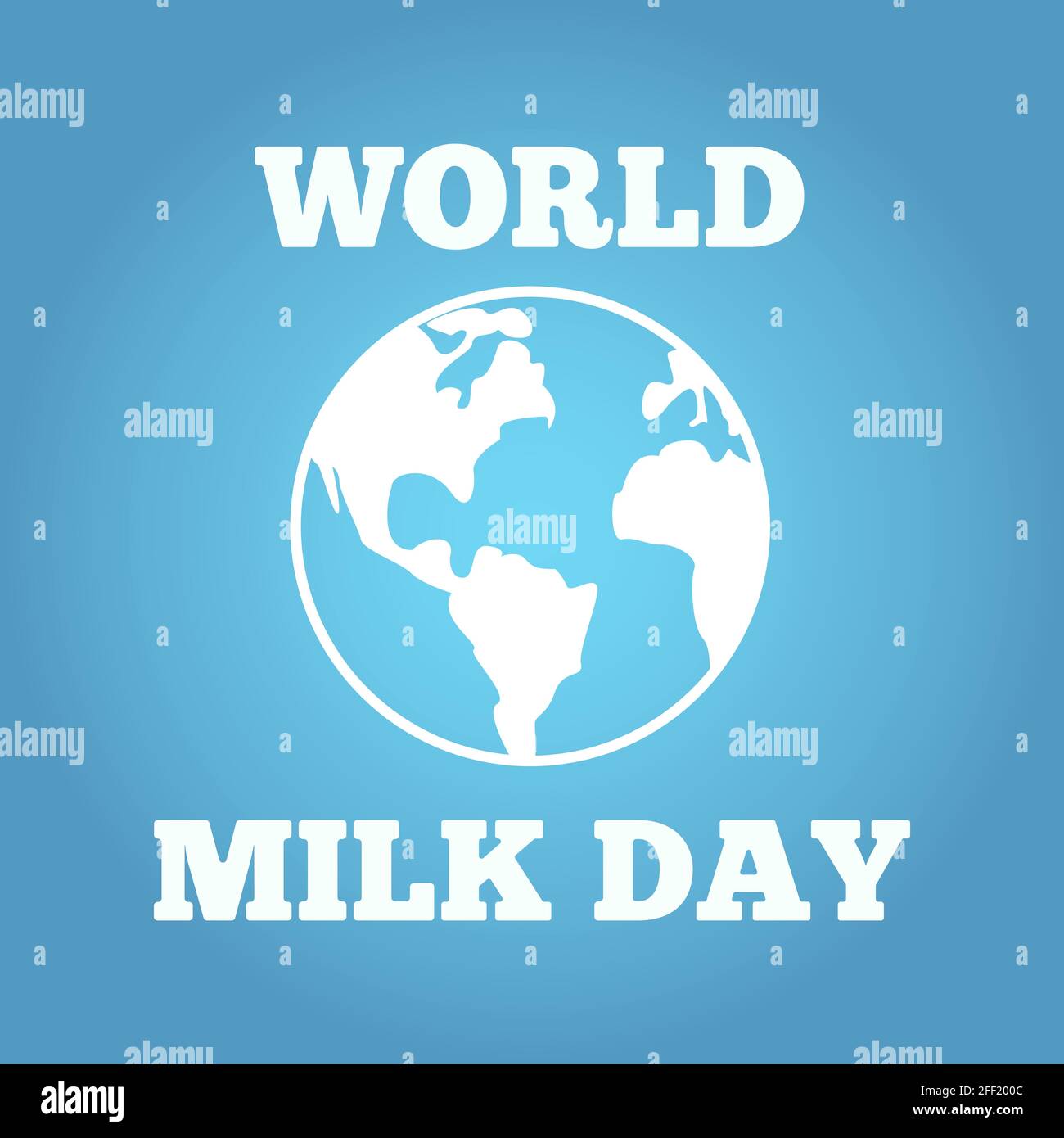 Lettrage à la Journée mondiale du lait. Typographie design vector graphiques. Illustration de Vecteur