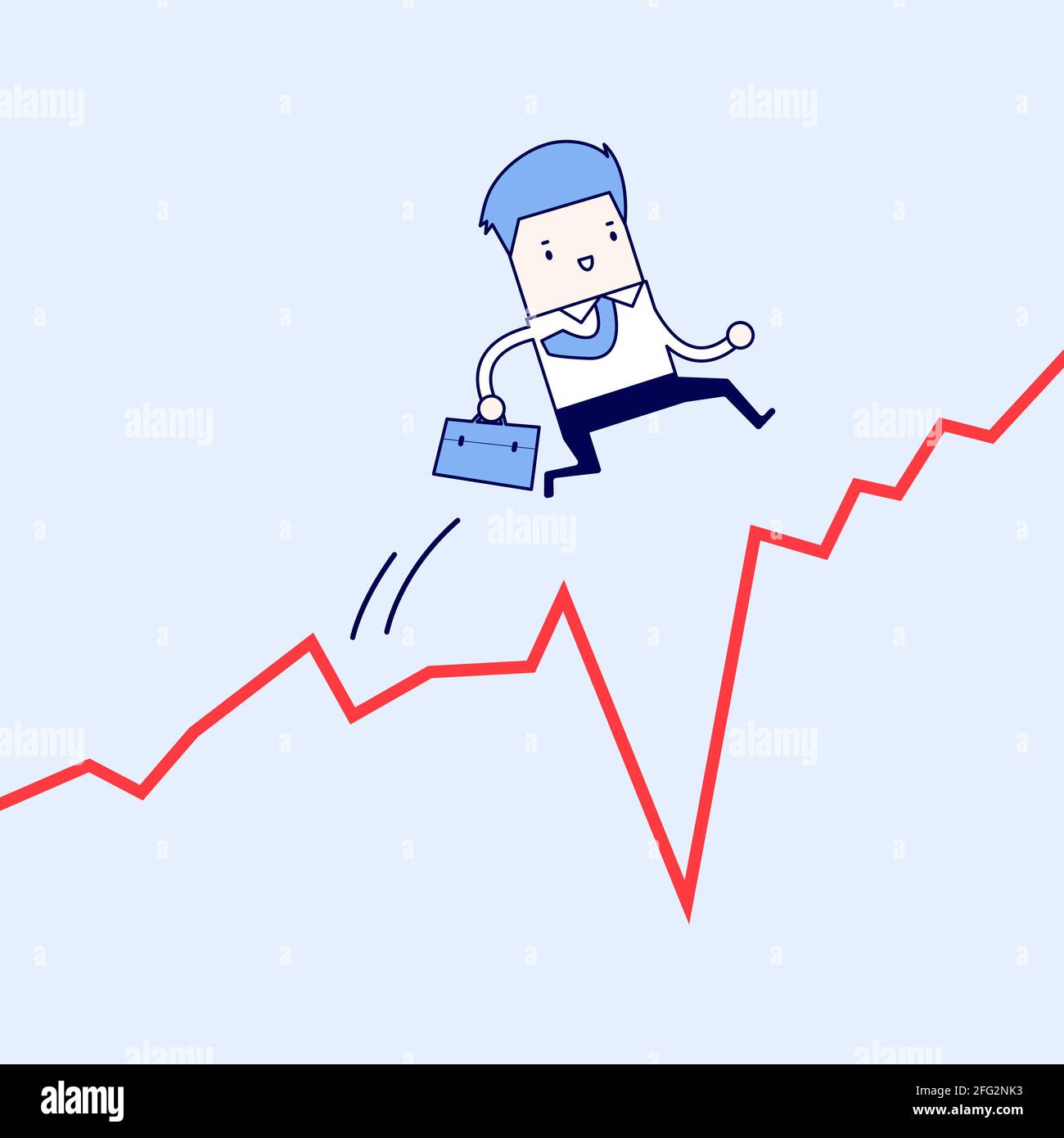 Cartoon character chart graph Banque de photographies et d’images à ...