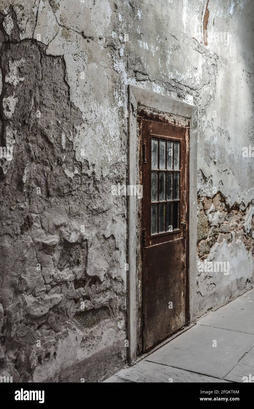 Old Rusty porte avant Cellblock 2 porte au pénitencier de l'État de l'est,  à Philadelphie, en Pennsylvanie Photo Stock - Alamy
