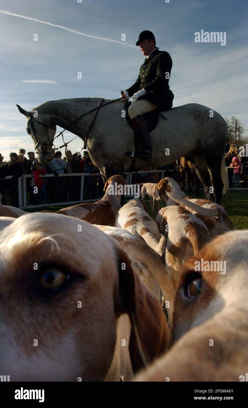 LA CHASSE DE BEAUFORT SE RÉUNIT LE 27/12/04 PILSTON Banque D'Images LA CHASSE DE BEAUFORT SE RÉUNIT LE 27/12/04 PILSTON Banque D'Images