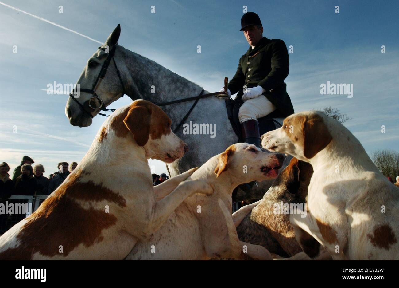 LA CHASSE DE BEAUFORT SE RÉUNIT LE 27/12/04 PILSTON Banque D'Images LA CHASSE DE BEAUFORT SE RÉUNIT LE 27/12/04 PILSTON Banque D'Images