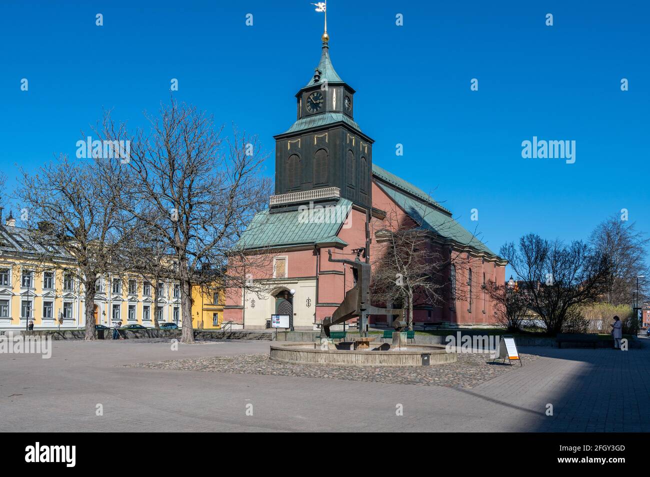 église du centre-ville de Norrköping, Suède. Banque D'Images