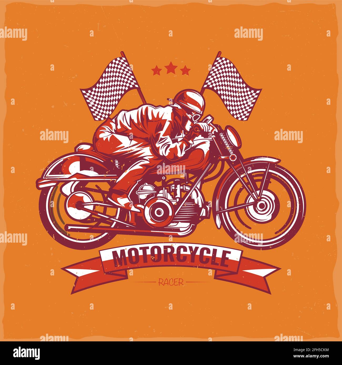 Art de peinture de vélo de rue de motard de moto T-Shirt