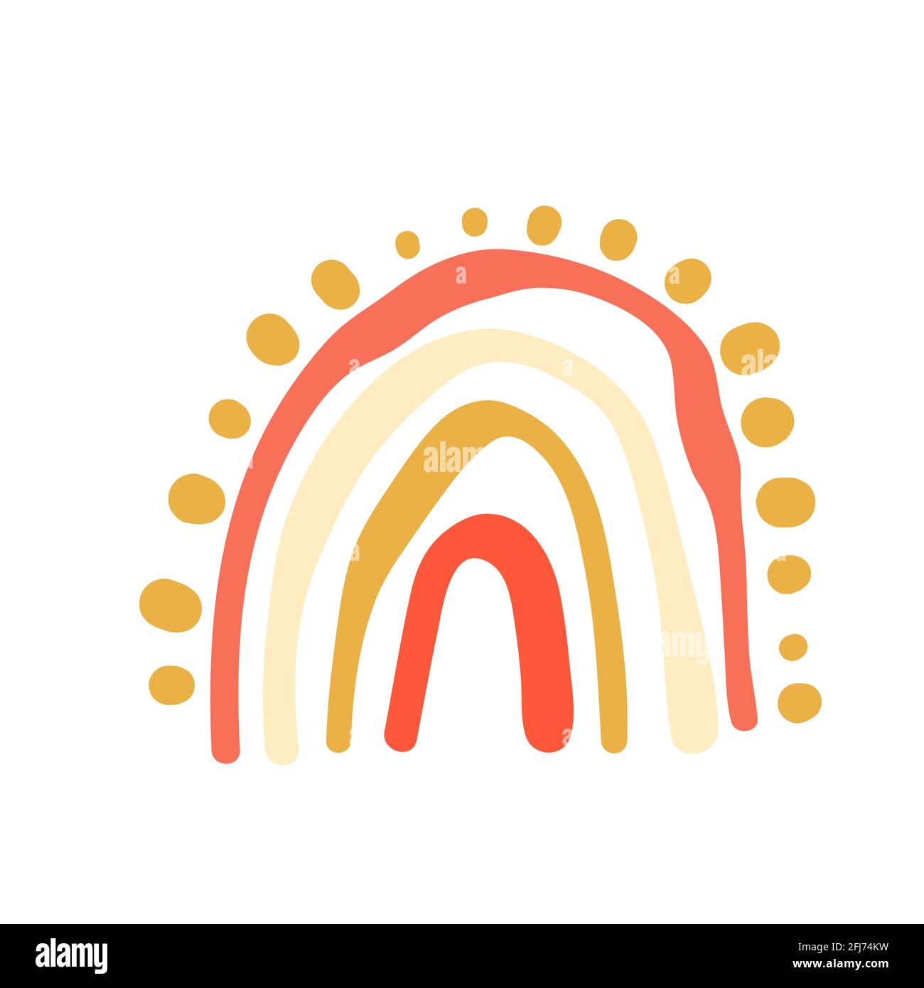 Dessin Anime Boho Arc En Ciel De Couleur Rose Illustration Vectorielle Imprime Pepiniere Pour La Salle De Jeux Et Les Enfants Les Chambres De Bebe Image Vectorielle Stock Alamy