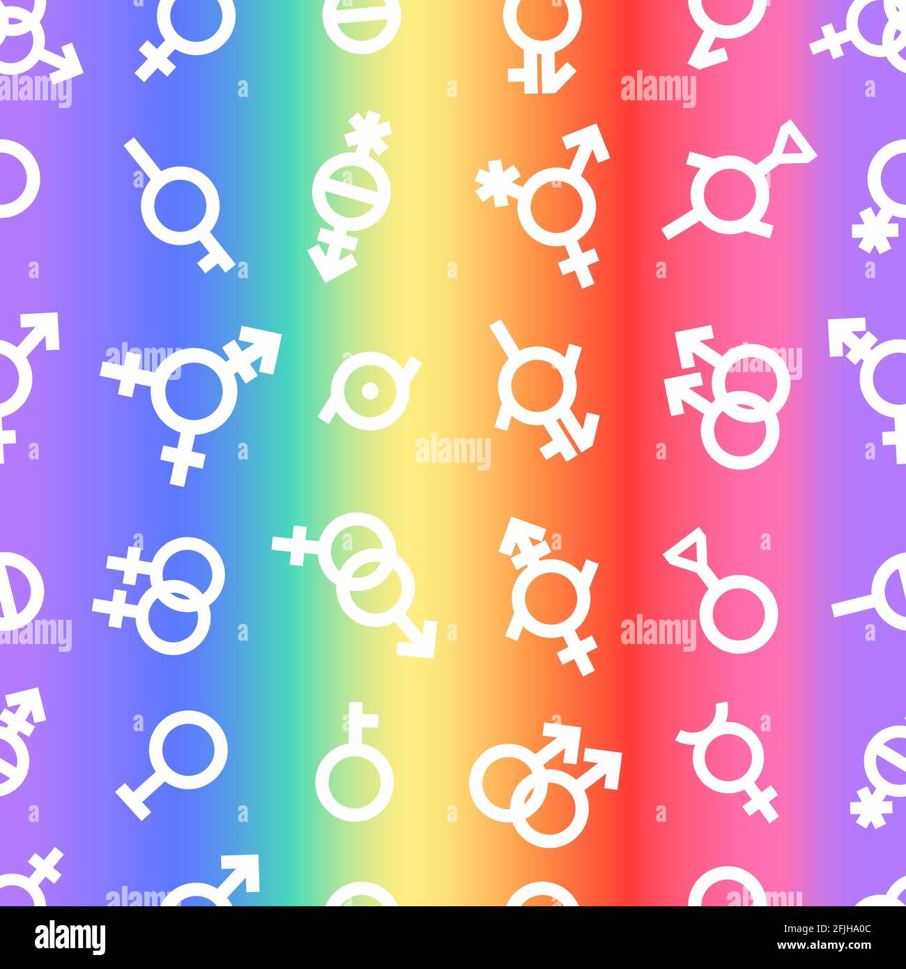 Arrière-plan du drapeau de fierté. Schéma sans couture de genre LGBT. Bigender agender neutrois asexuel lesbien homosexuel, bisexuel icon orientation. Vecteur sexuel Illustration de Vecteur