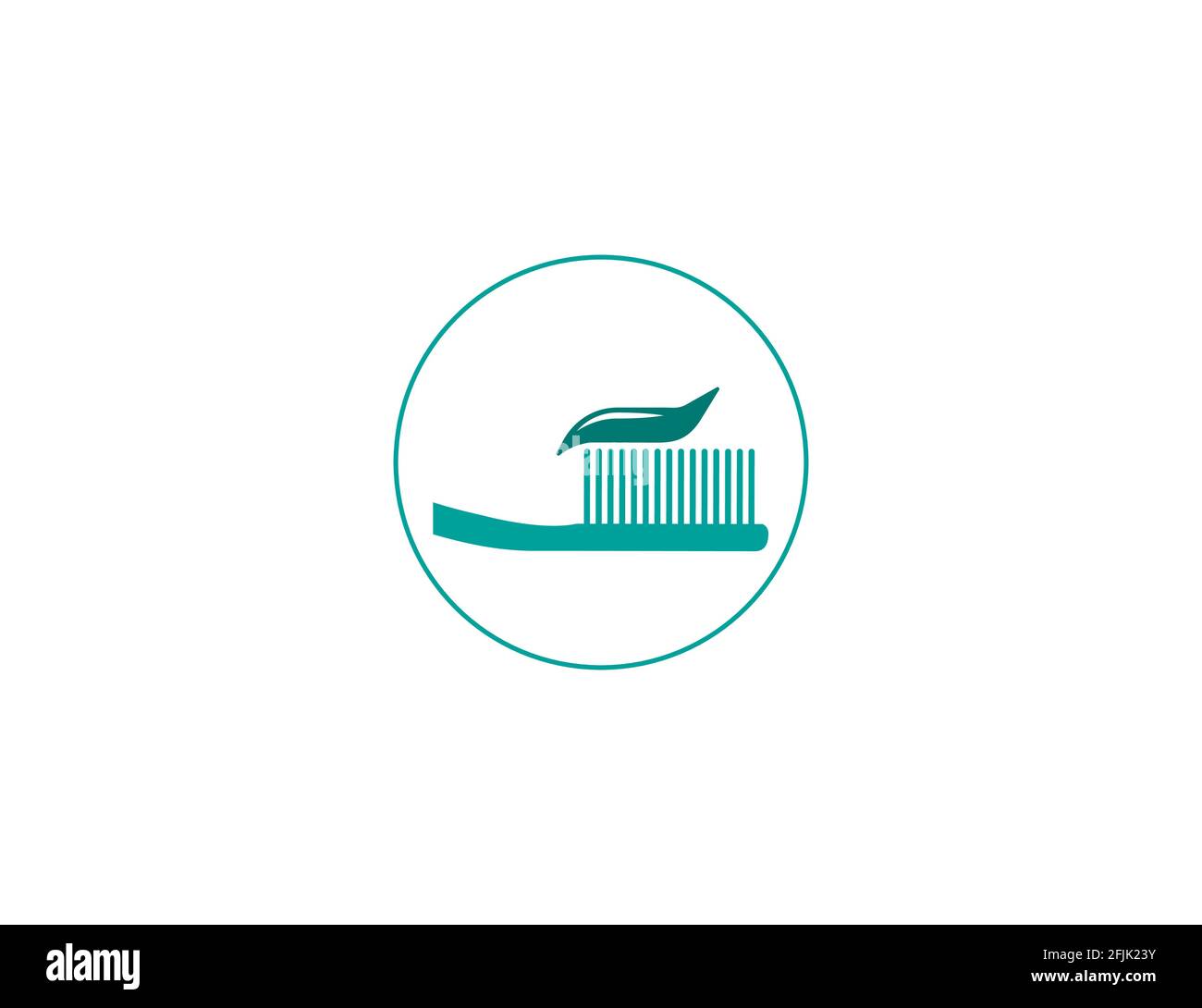 Illustration vectorielle. Brosse, brosse à dents de nettoyage icône dentifrice Illustration de Vecteur