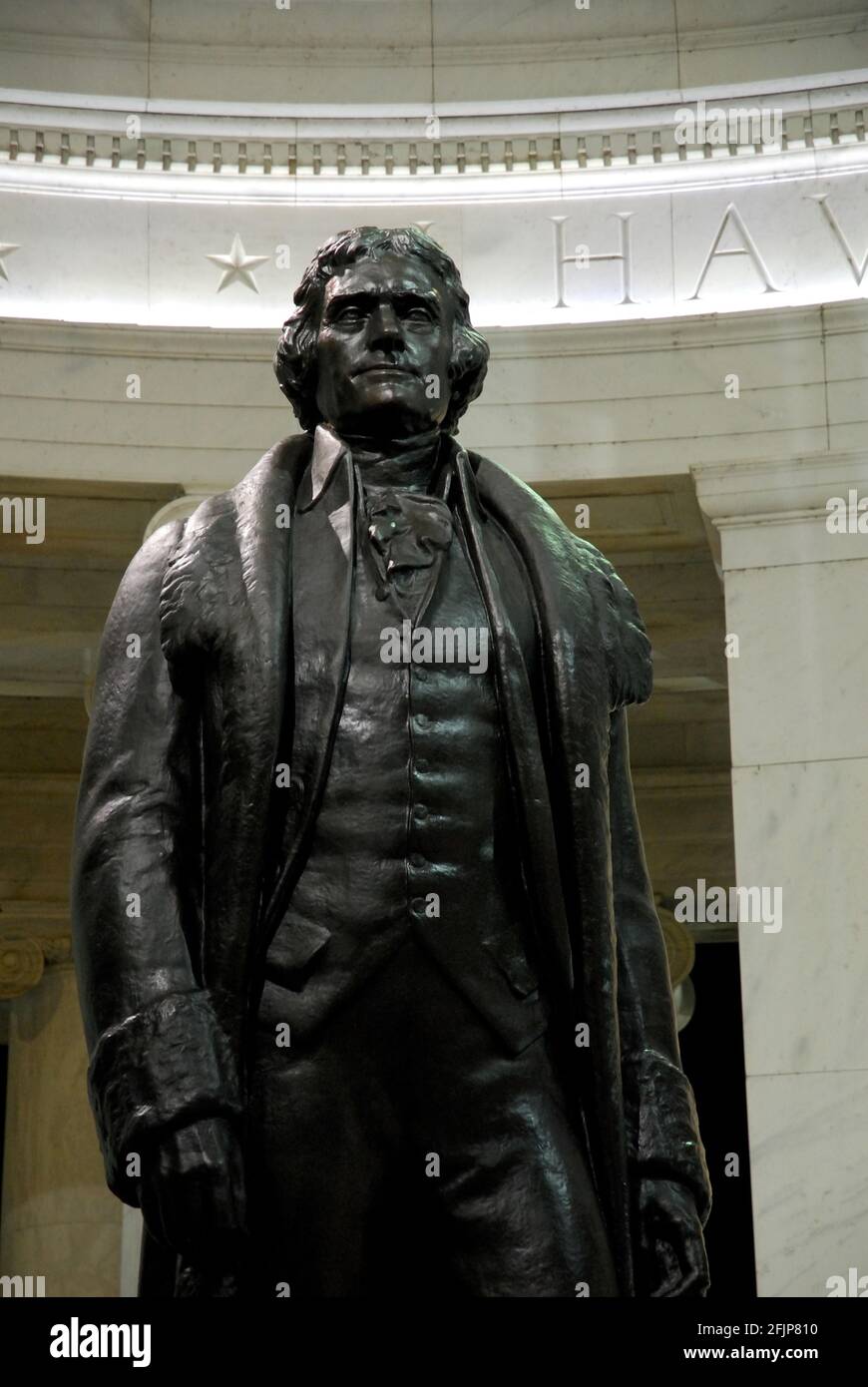 Statue de Thomas Jefferson, DC, Jefferson Memorial, Washington D.C., Etats-Unis Banque D'Images