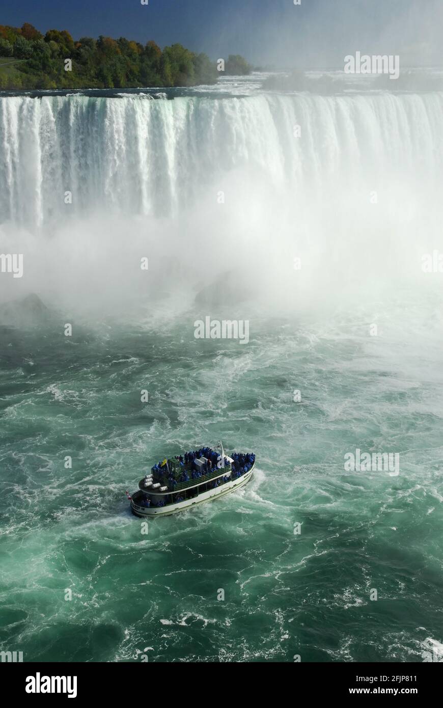 Navire « Maid of the Mist », chutes Horseshoe, chutes Niagrara, chutes Niagara, , /Ontario