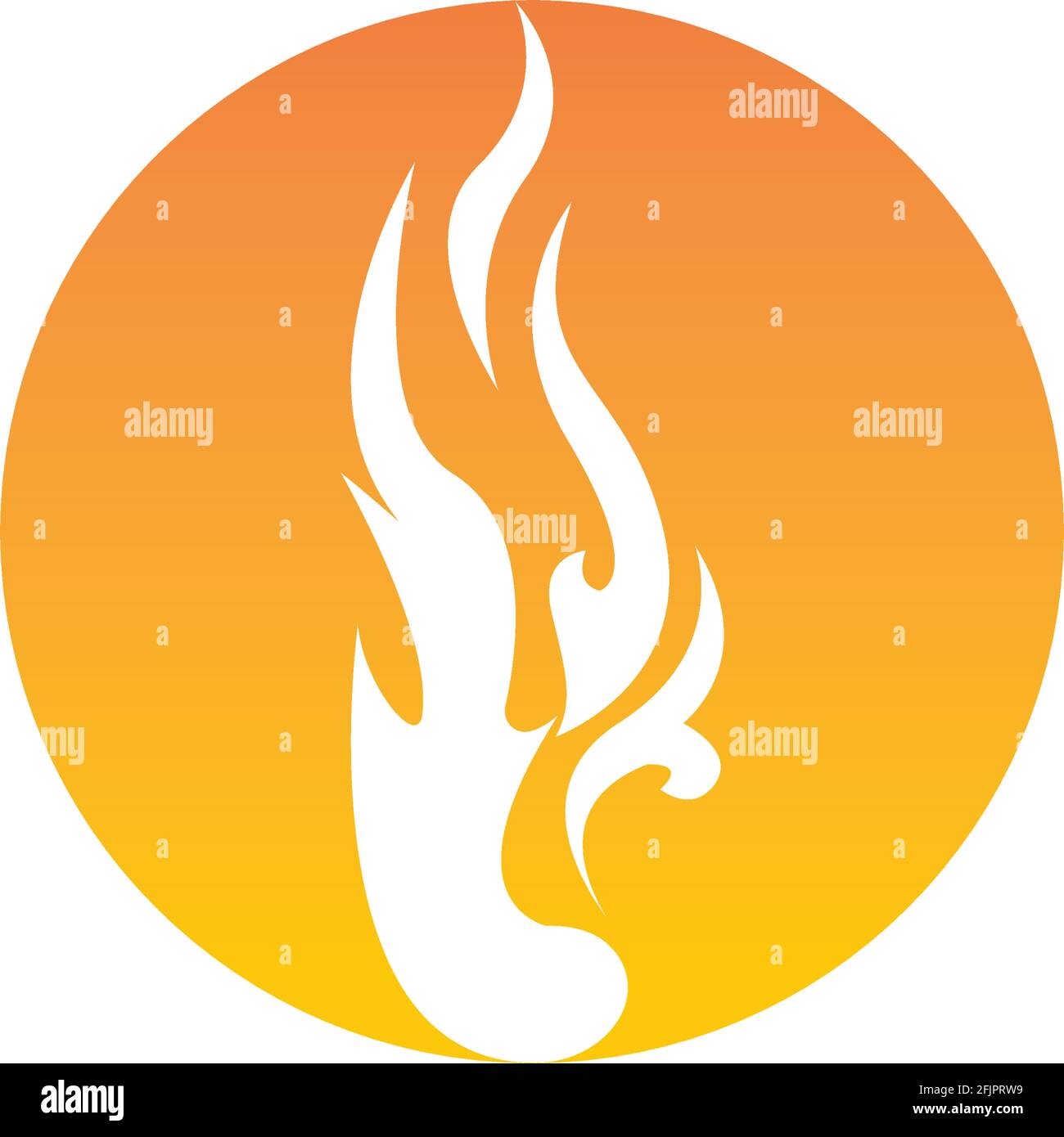 Feu flamme vector illustration design template Illustration de Vecteur