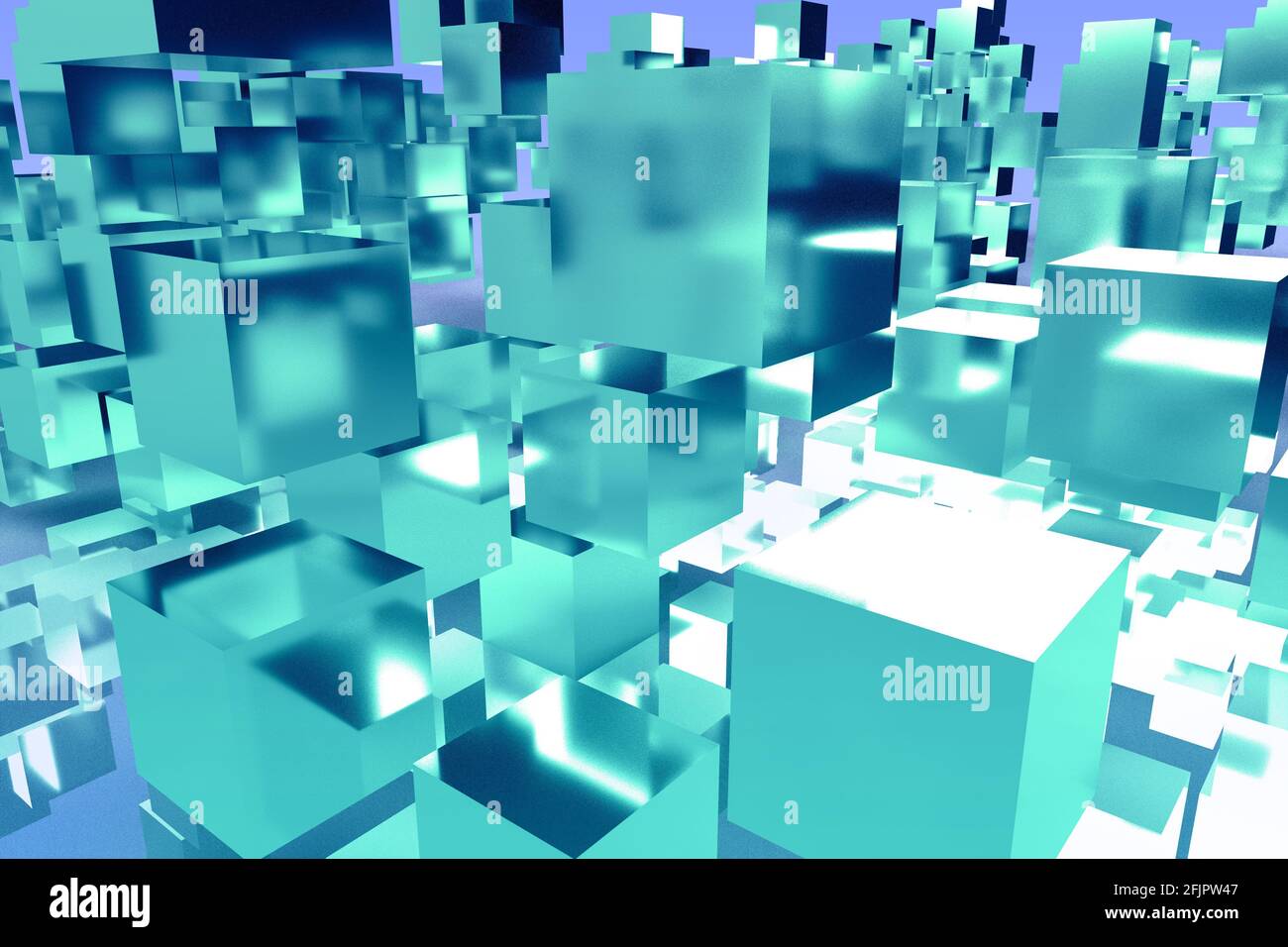 Une image d'arrière-plan de motif de cube 3d abstrait. Banque D'Images