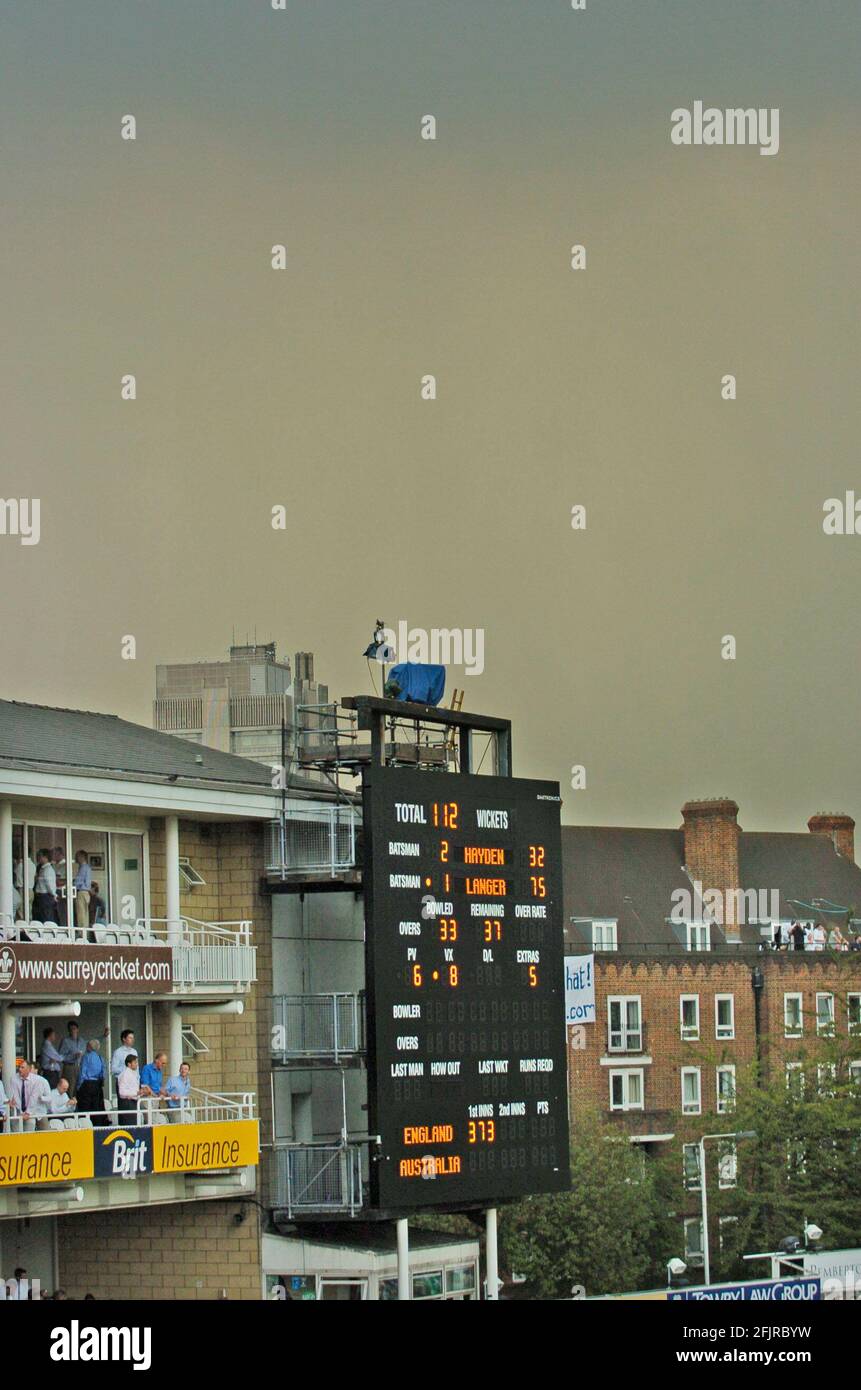 5ÈME TEST ANGLETERRE V AUSTRALIE 2ÈME JOUR 9/9/2005 PHOTO DAVID ASHDOWNCRICKET Banque D'Images