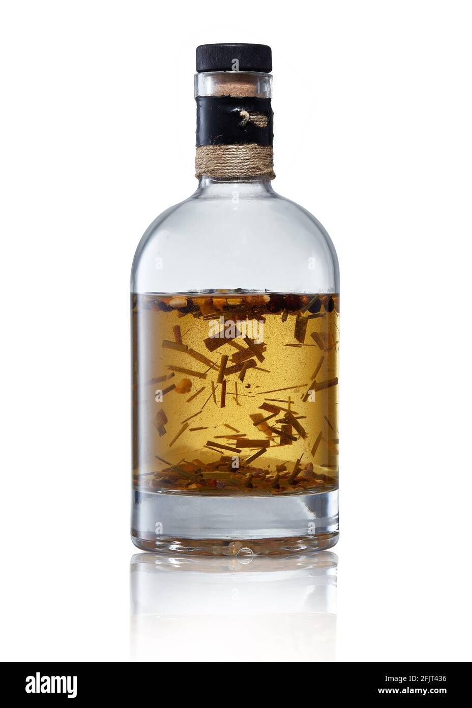 Gin fait maison en bouteille Banque D'Images