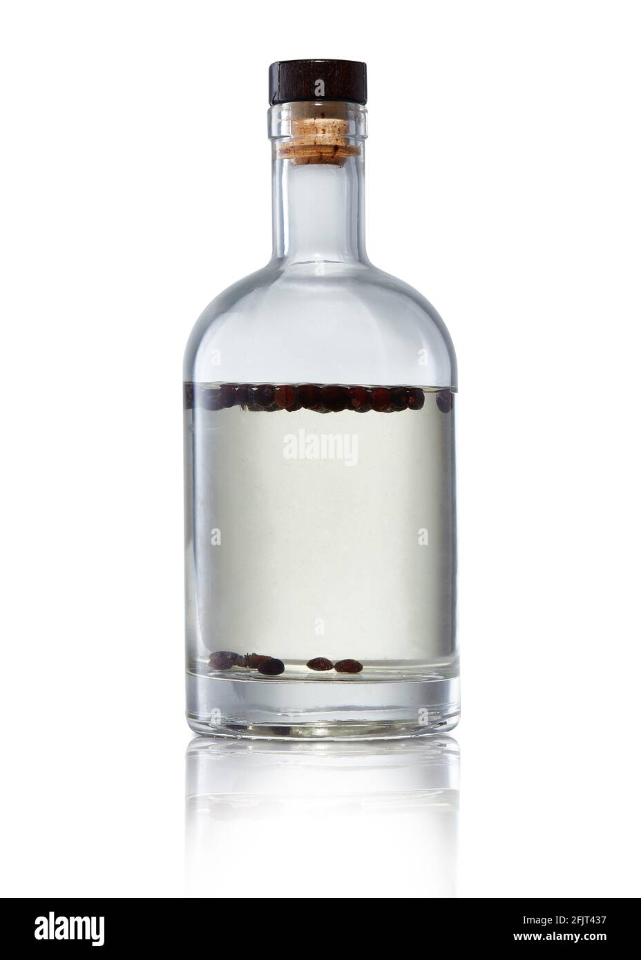 Gin fait maison en bouteille Banque D'Images