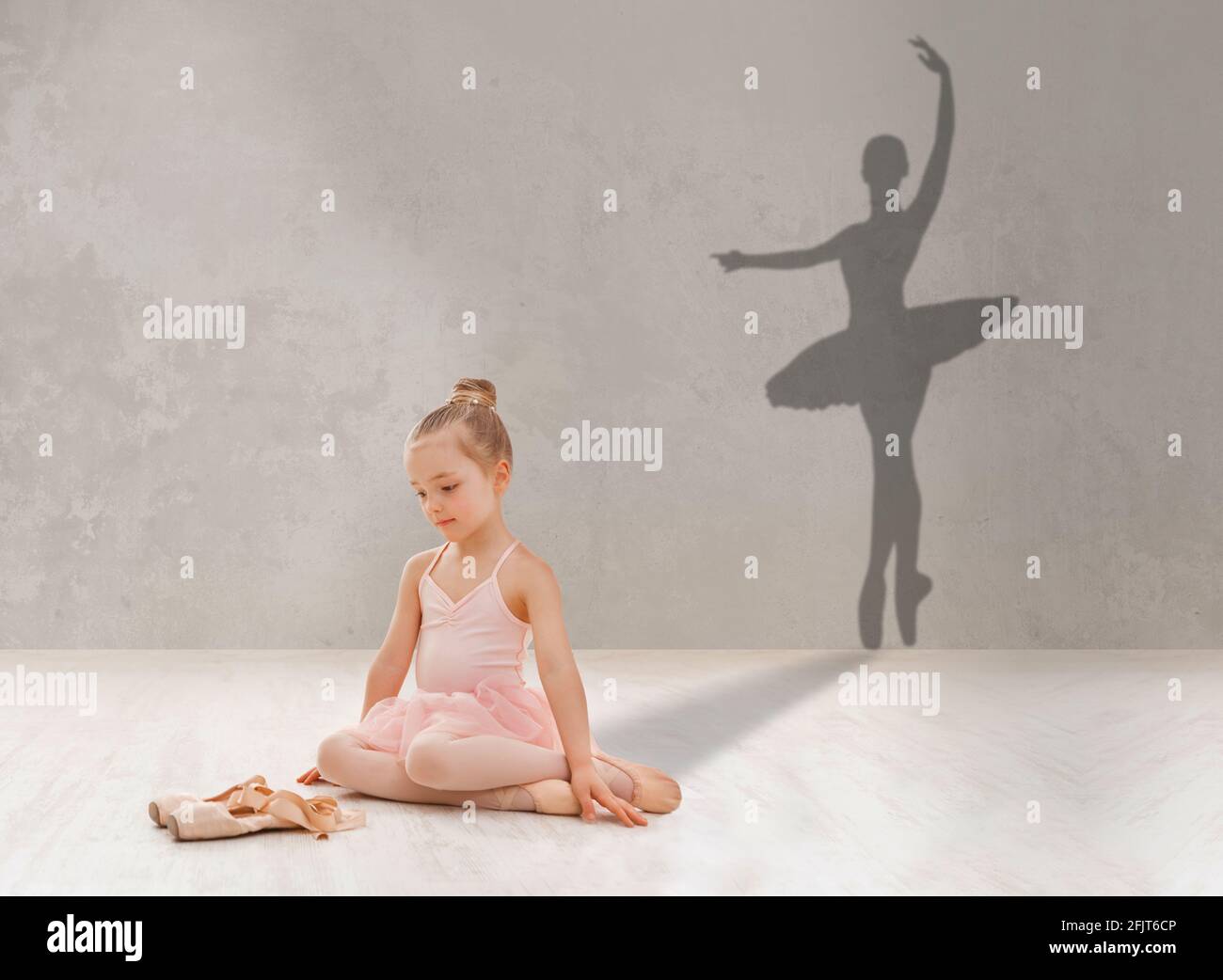 Ballerina Pointe Shoes Shadow Banque D Image Et Photos Alamy