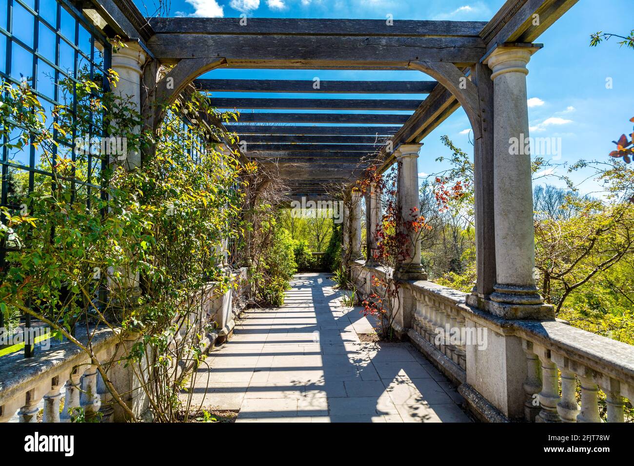 Hampstead Heath Pergola et Hill Gardens, nord de Londres, Royaume-Uni Banque D'Images