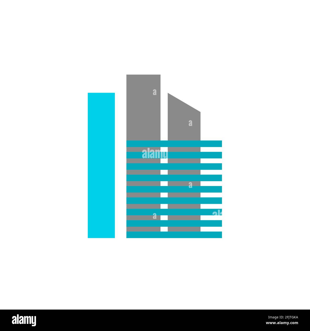 Logo et symboles du bâtiment immobilier et de la construction immobilière. Illustration de Vecteur