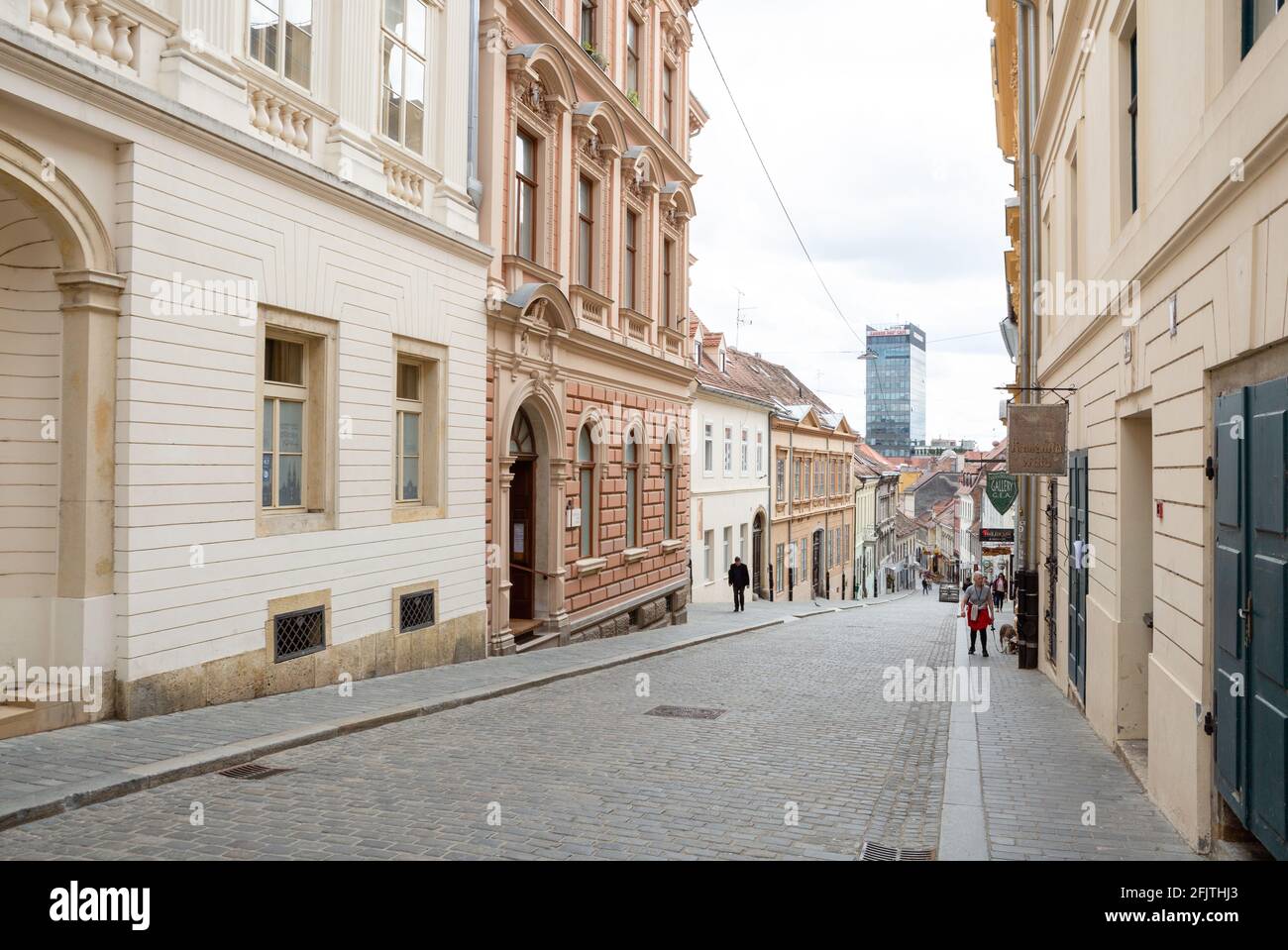 Radićeva ulica, Zagreb, Croatie Banque D'Images