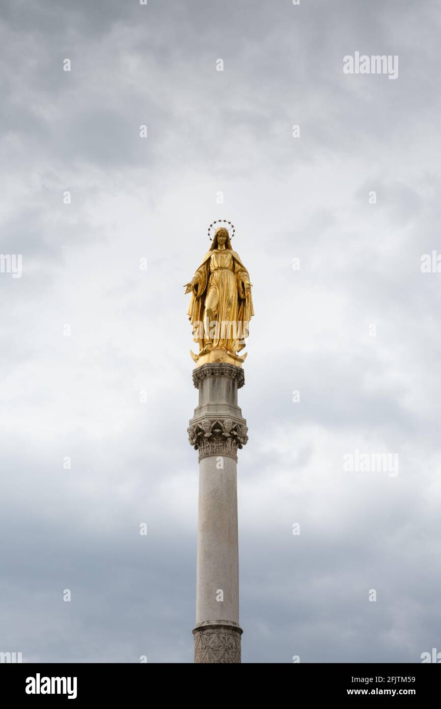 Monument de l'Assomption de la Sainte Vierge Marie, Zagreb, Croatie Banque D'Images