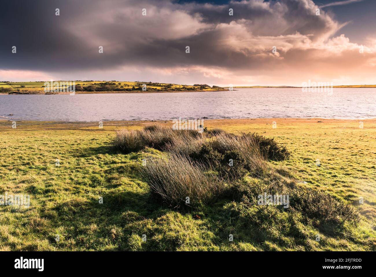 Colliford Lac sur Bodmin Moor en Cornouailles. Banque D'Images