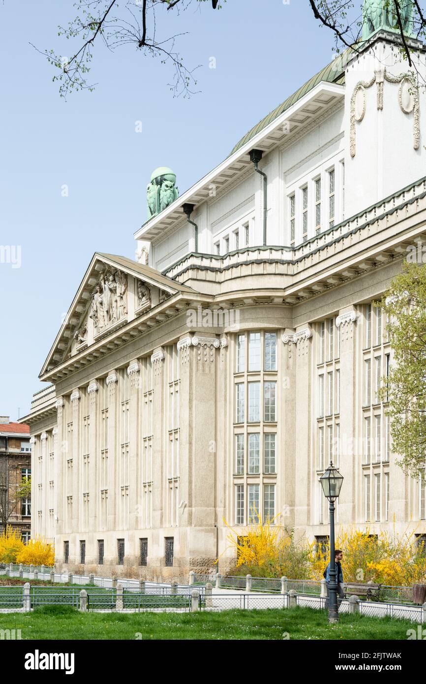 Archives nationales croates (Hrvatski državni arhiv), Zagreb, Croatie Banque D'Images