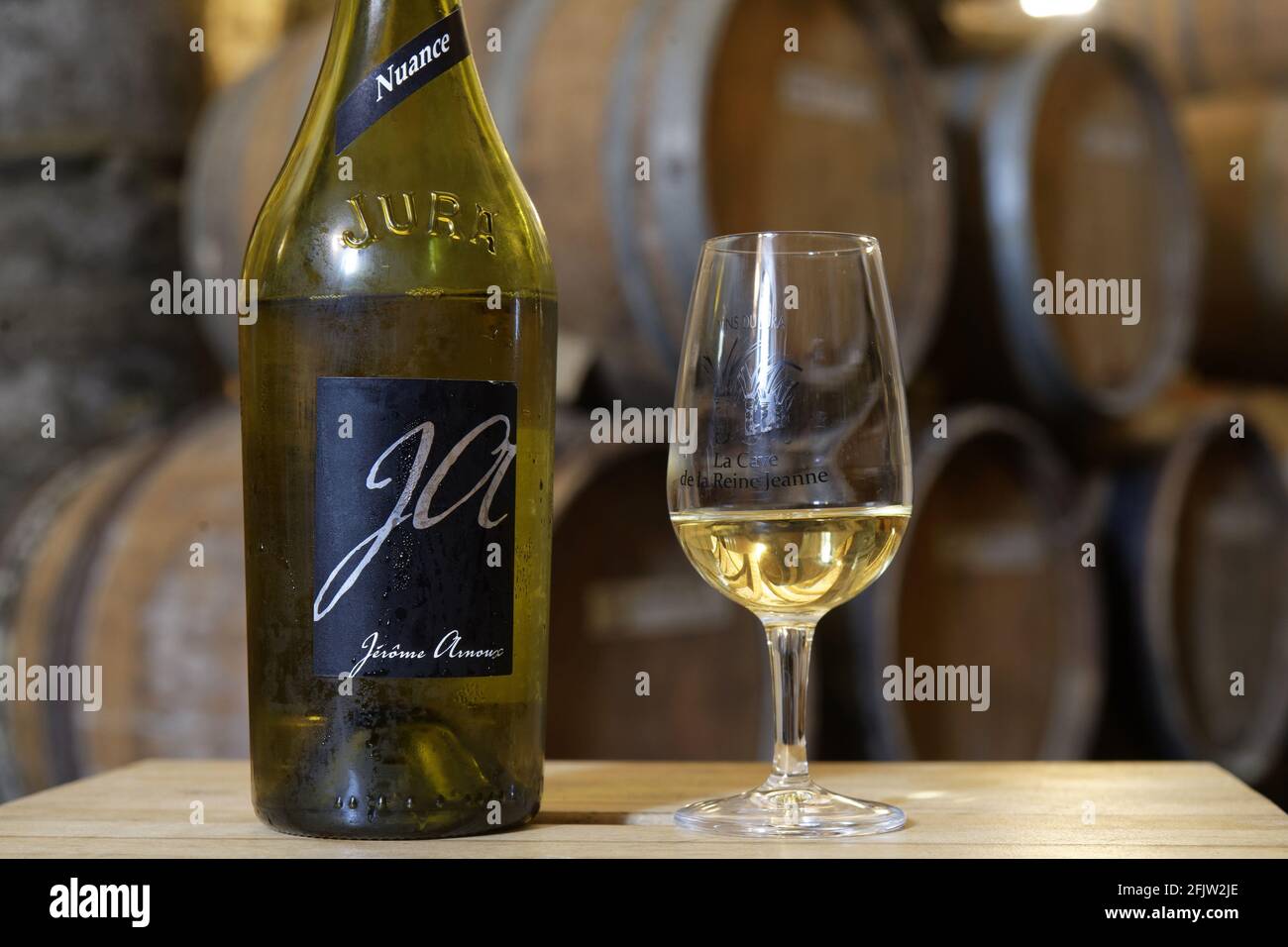 France, Jura, Arbois , une des plus belles caves de la ville Cave de la reine Jeanne, monument