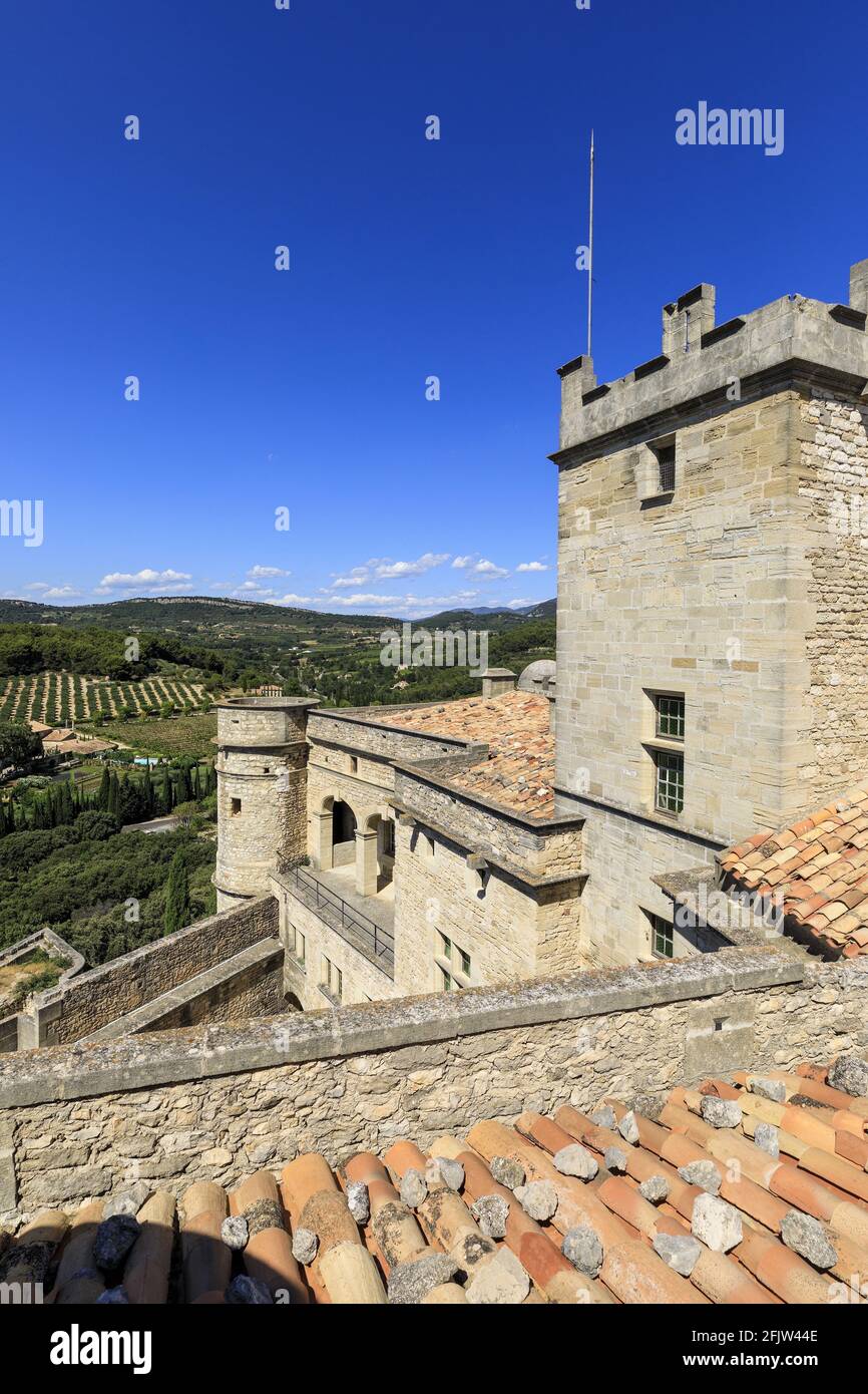 France, Vaucluse, Parc naturel régional du Mont Ventoux, le Barroux, château (XVIe siècle) Banque D'Images