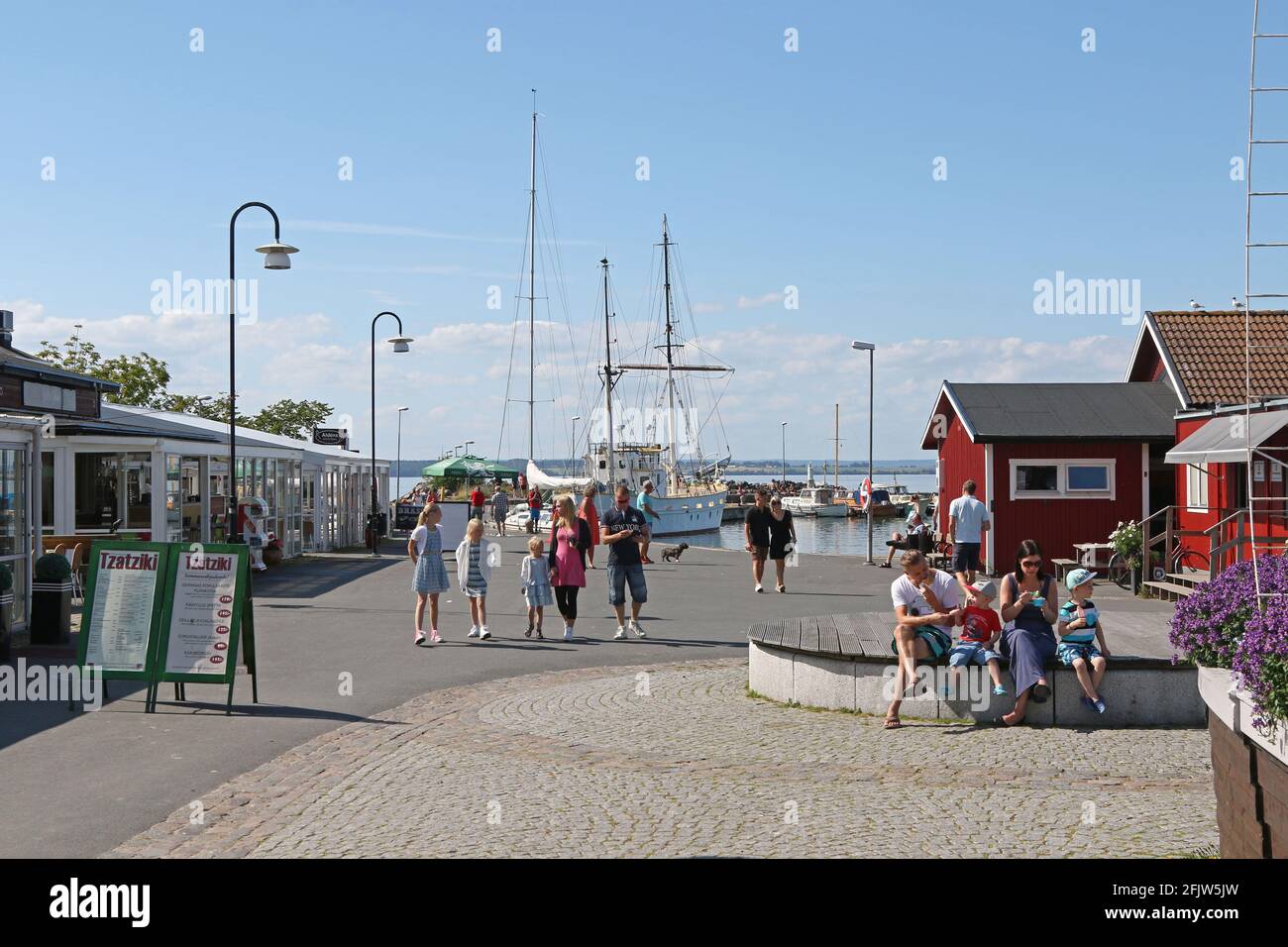 Port de Gränna, port, Suède. Banque D'Images