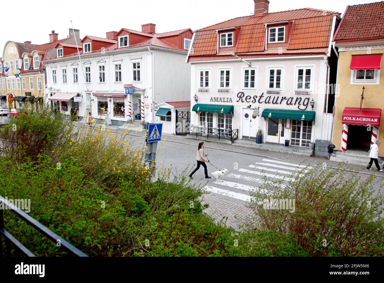 Ville de Gränna, Suède. Banque D'Images