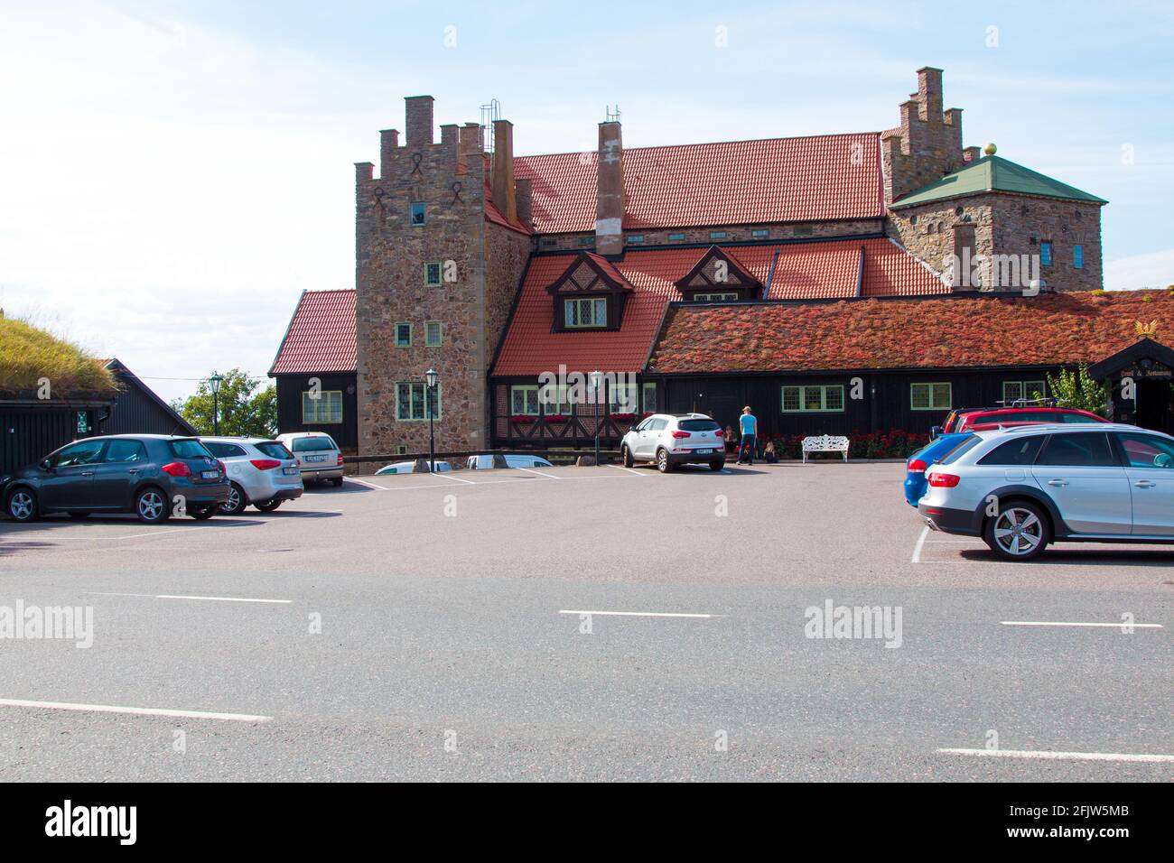 Hotel Gyllene Uttern à Gränna, Suède. Banque D'Images
