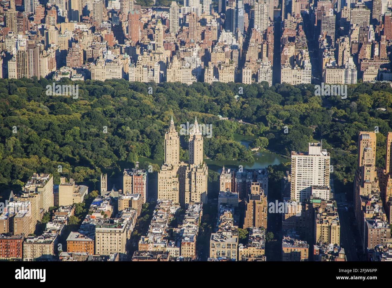 États-Unis, New York, Manhattan, Central Park (vue aérienne) Banque D'Images