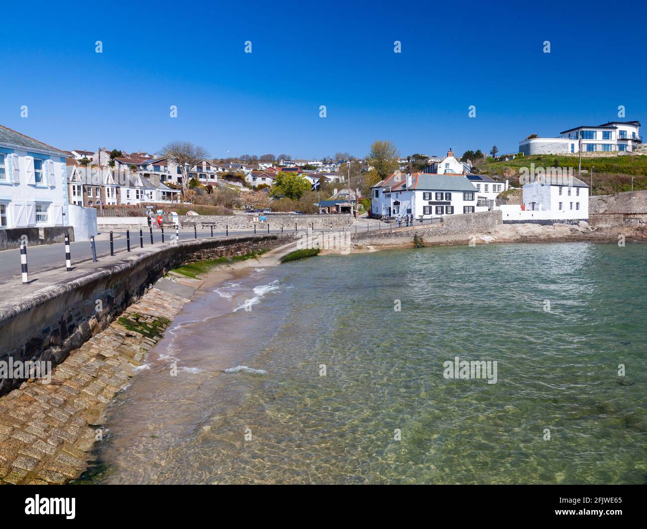 Sur le front de mer à Portmelland près de Mevagissey Cornwall Enngland Royaume-Uni Europe Banque D'Images Sur le front de mer à Portmelland près de Mevagissey Cornwall Enngland Royaume-Uni Europe Banque D'Images