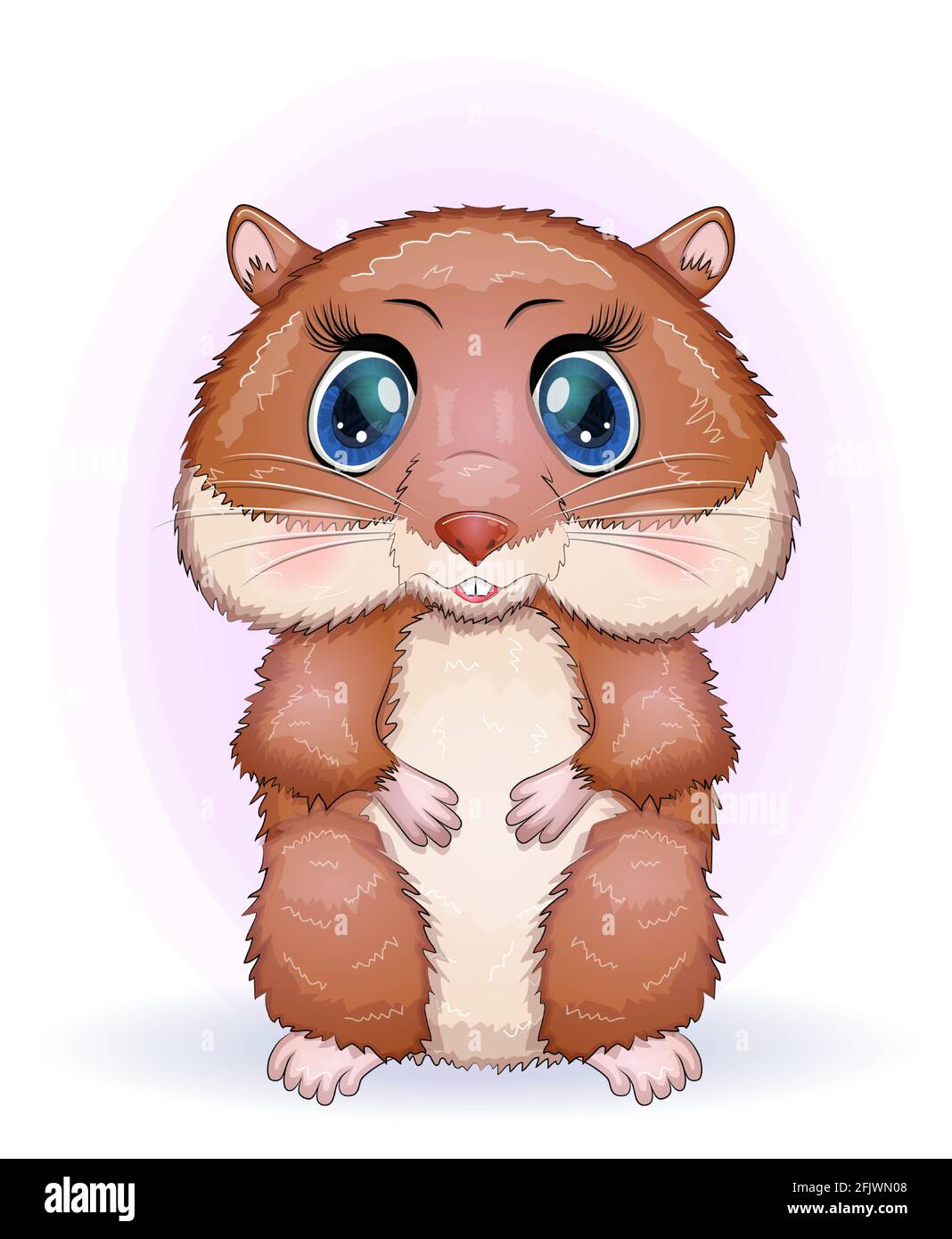 Carte D Anniversaire Pour Bebe Garcon Ou Fille Hamster Brun Avec Des Yeux Brillants Ou Cobaye Douche De Bebe Hamster Image Vectorielle Stock Alamy