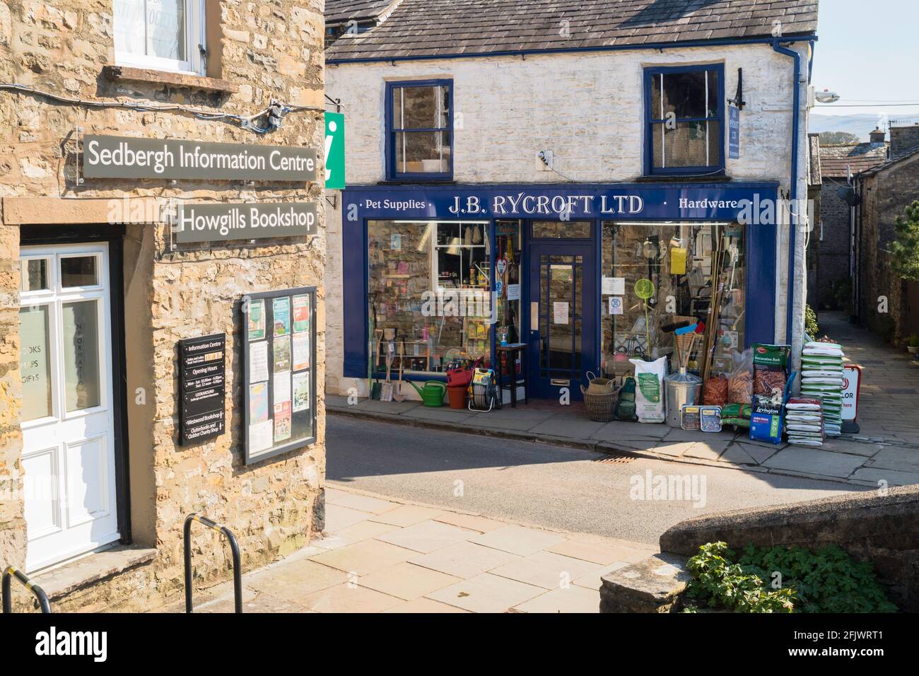 Centre-ville de Sedburgh à Cumbria, Angleterre, Royaume-Uni Banque D'Images